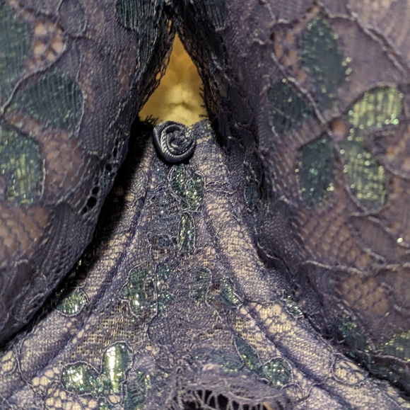 Victoria's Secret Dream Angels Lined Demi Bra Size 34DDD Purple Blue - Picture 2 of 9